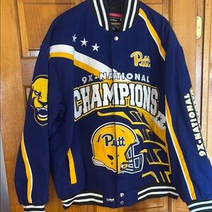 Pitt Blue and Yellow Bomber Jacket
